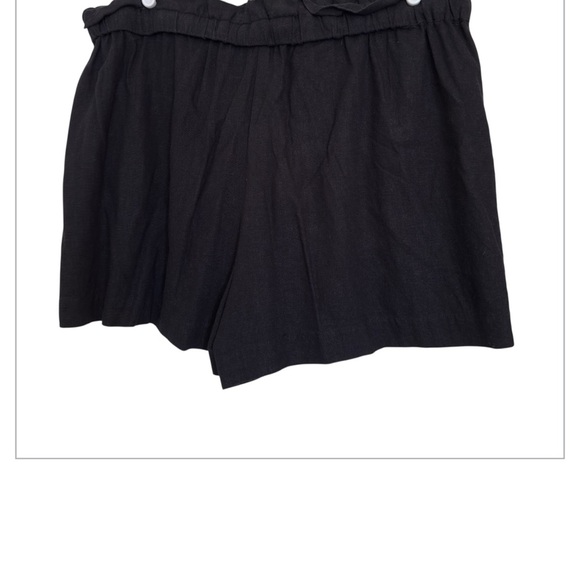 Scoop 2 piece set- shorts/long sleeve button down Women’s Size 20 - linen Blend - Picture 5 of 8